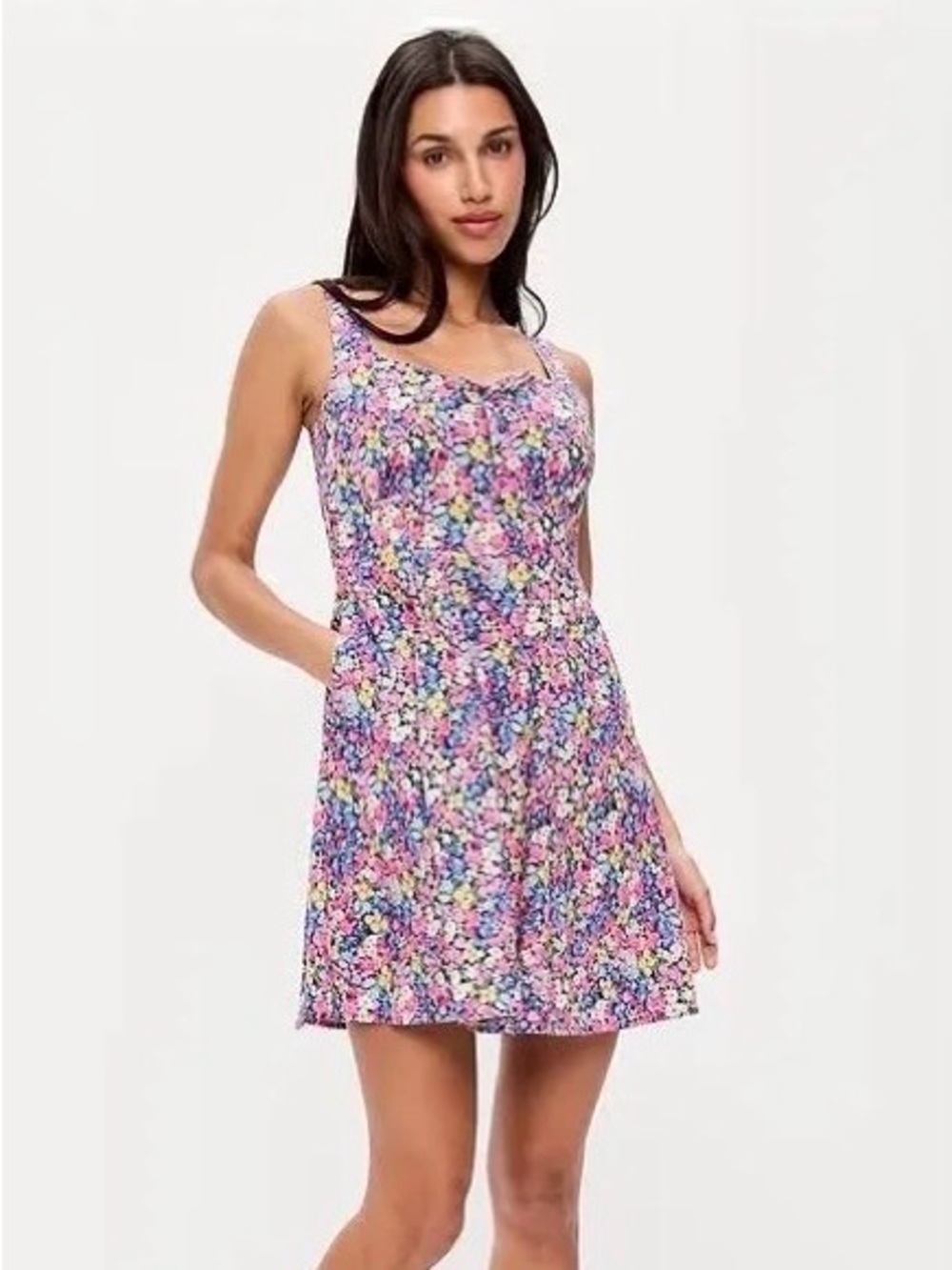 Old Navy Fit and Flare Mini Dress - Floral Size M